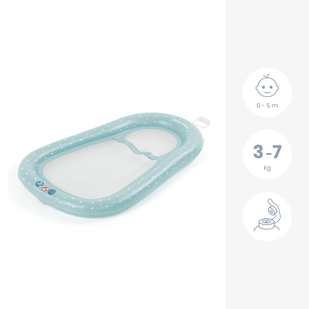 doomoo Aufblasbare Badematratze - für einfaches Babybaden zu Hause oder auf Reisen
