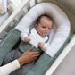doomoo cocoon - sicheres und kuscheliges Babynest - beruhigt das Baby Salmler Jersey Grün