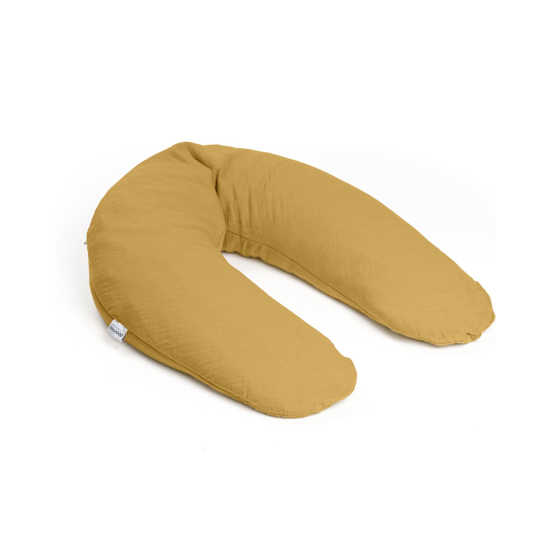 Large ocre pregnancy and breastfeeding pillow