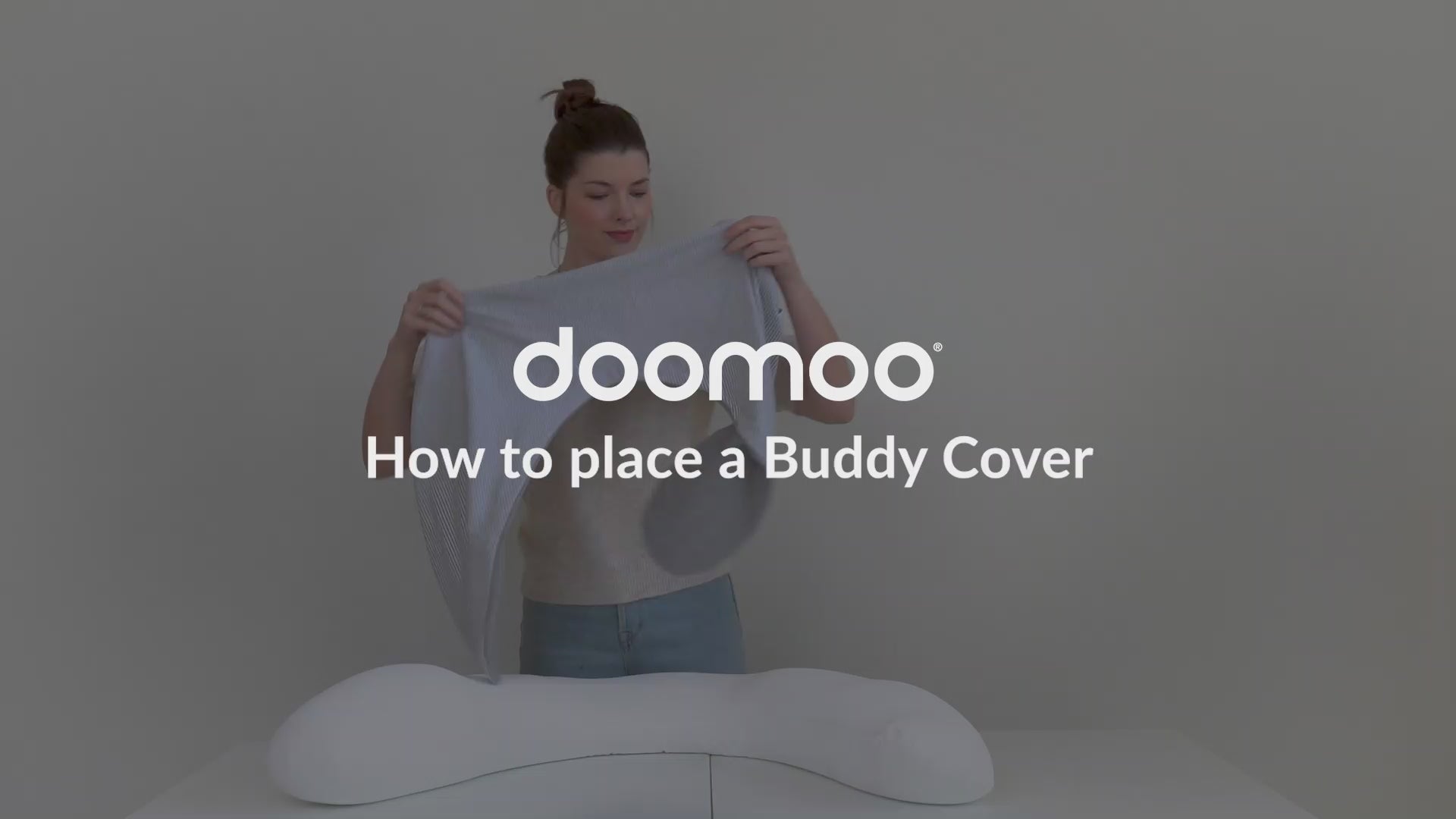How to place the cover of a breastfeeding pillow - doomoo buddy