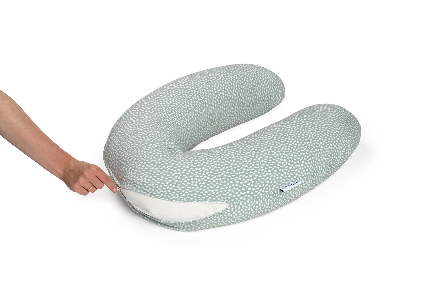 Cover for large maternity pillow Cloudy Kaki
