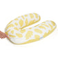 Cover for large maternity pillow brushes yellow
