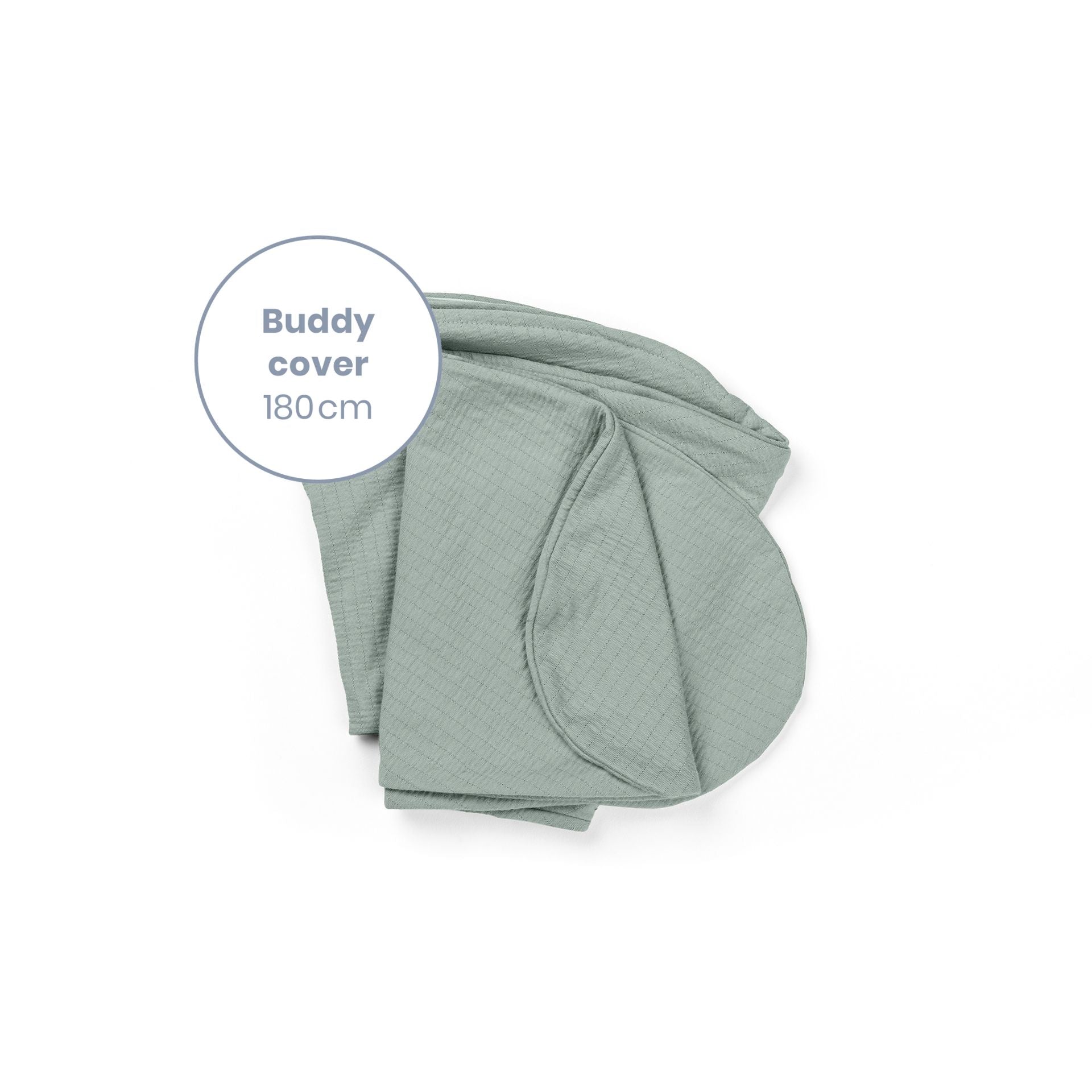 Housse pour grand coussin de maternité tetra jersey green