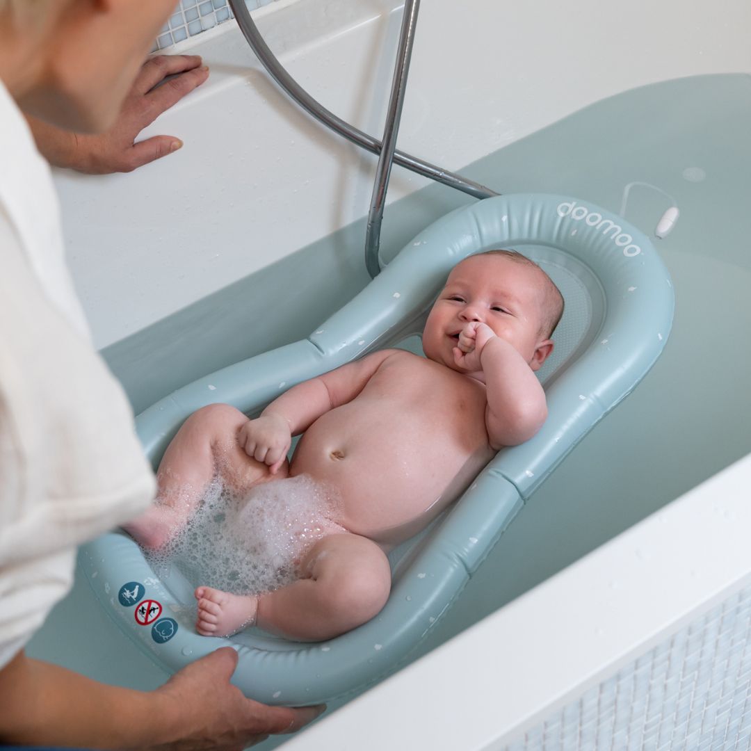 Doomoo Opblaasbaar Badmatras - voor gemakkelijk babybaden thuis of op reis