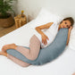 Large Blue pregnancy and breastfeeding pillow