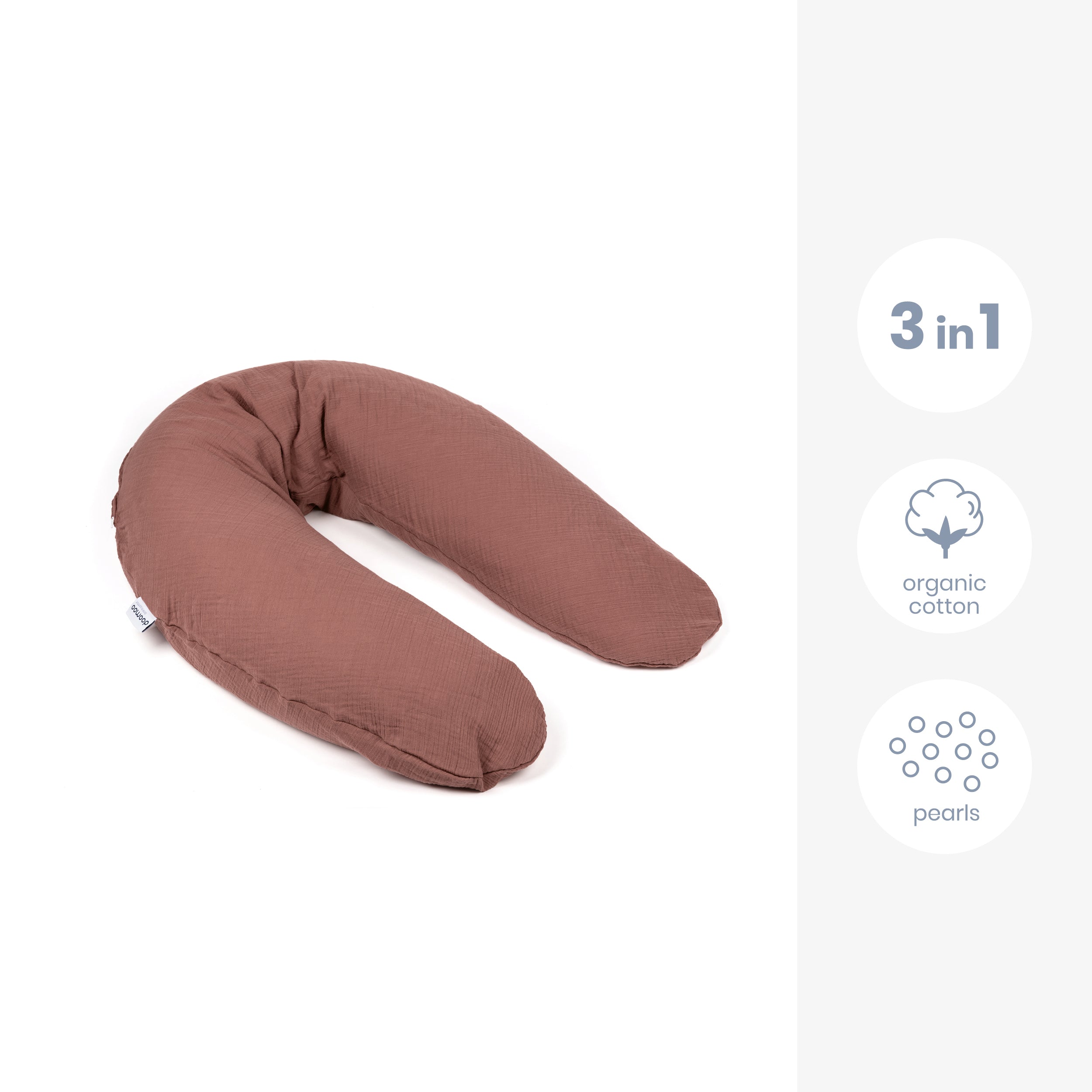 Grand coussin de grossesse et d'allaitement Brick