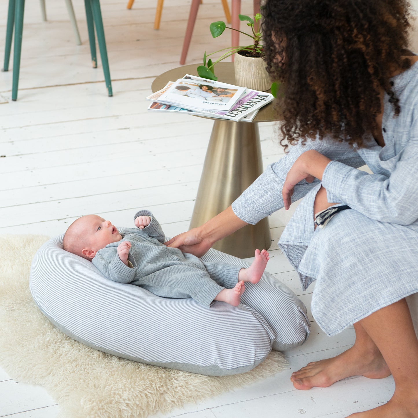 large maternity pillow. During pregnancy and for breastfeeding - Classic Grey