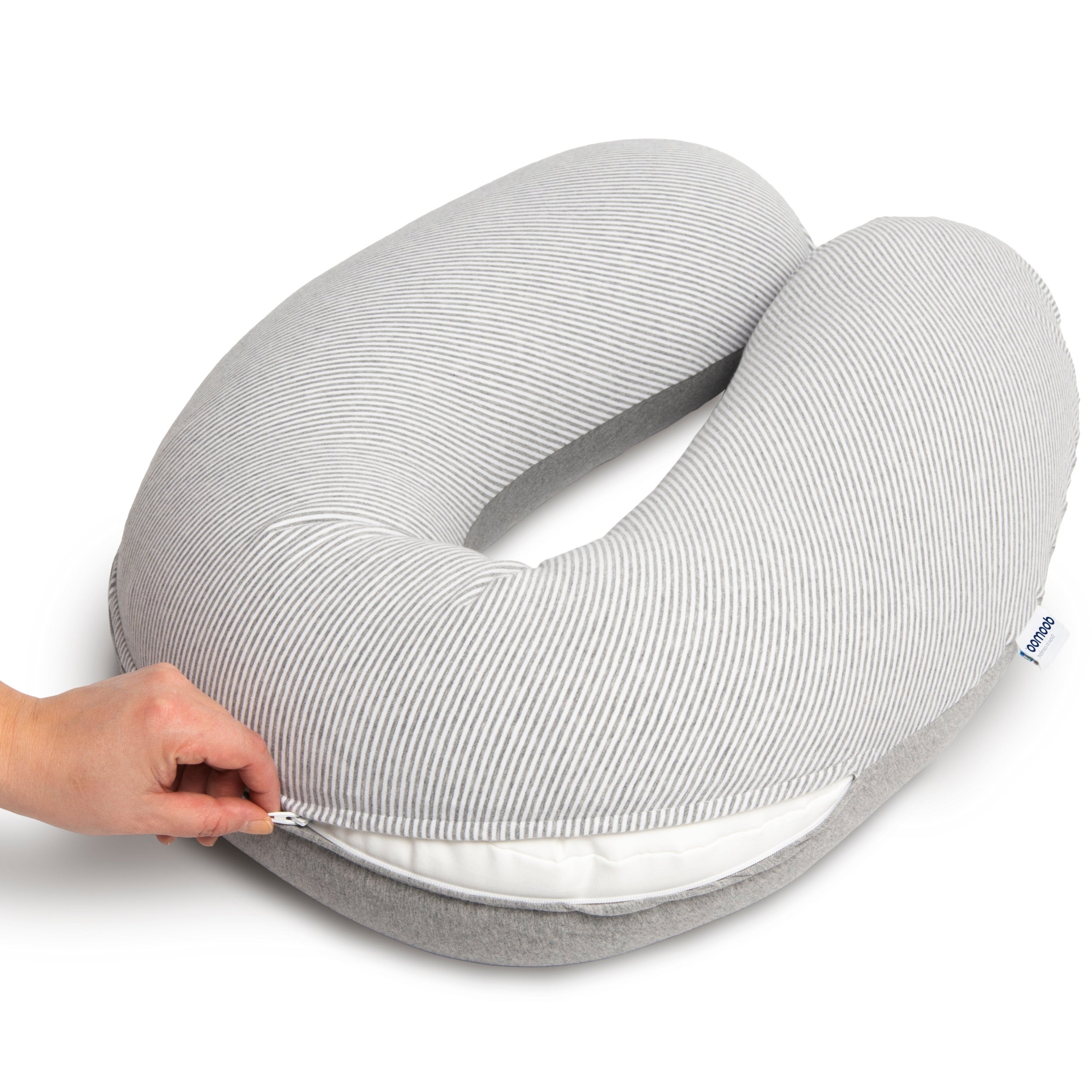 Housse pour grand coussin de maternité blue grey moon