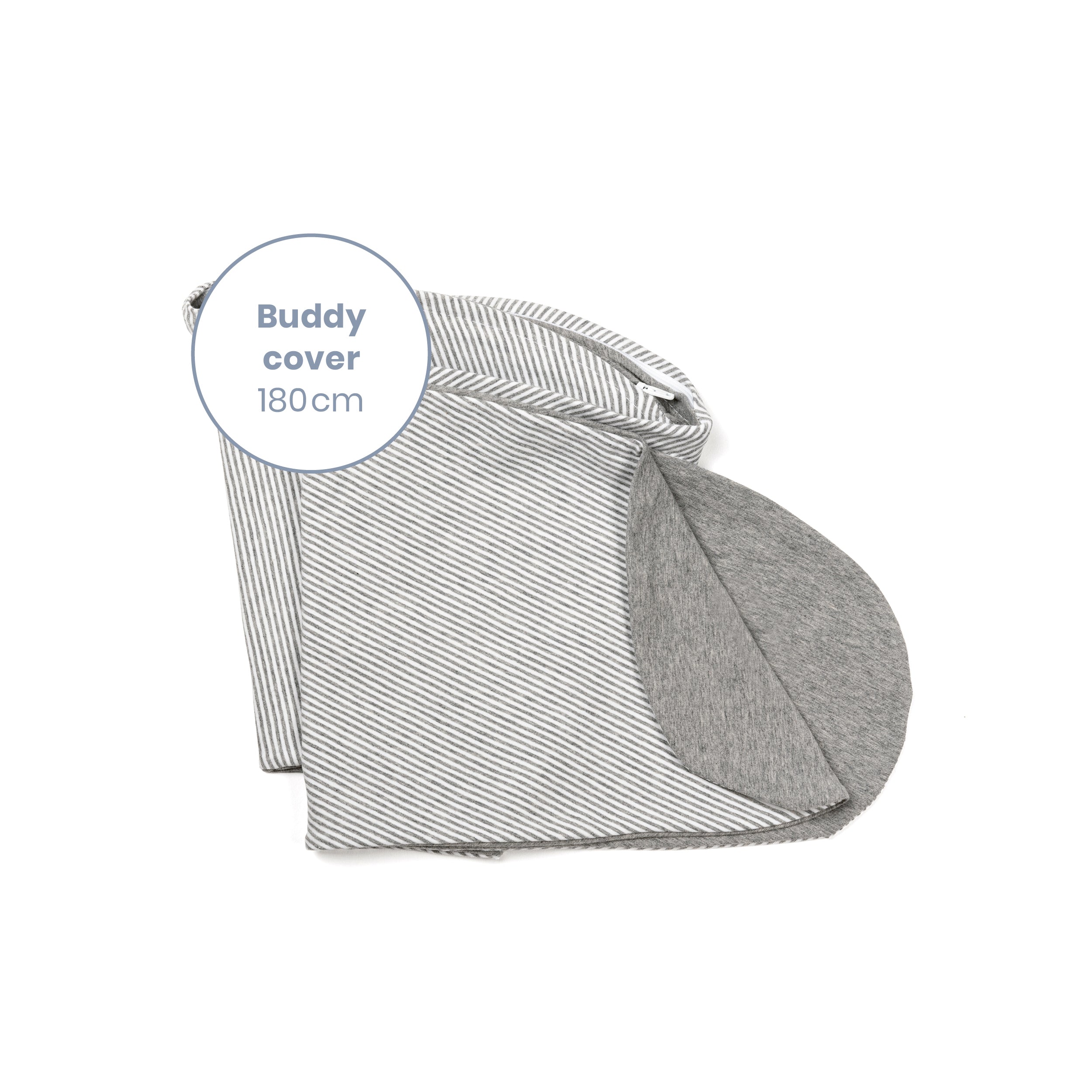 Housse pour grand coussin de maternité blue grey moon