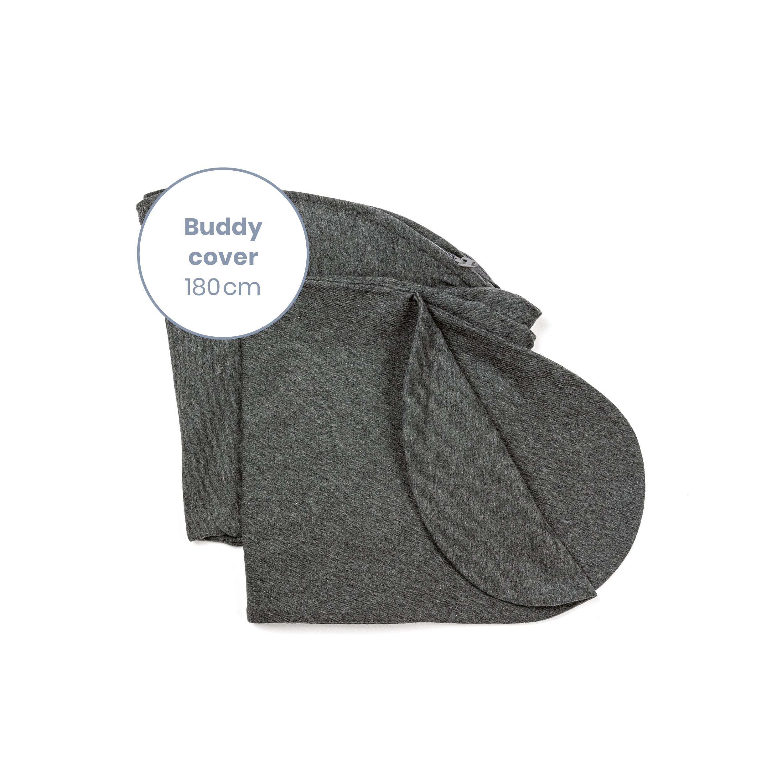Housse pour grand coussin de maternité chine anthracite