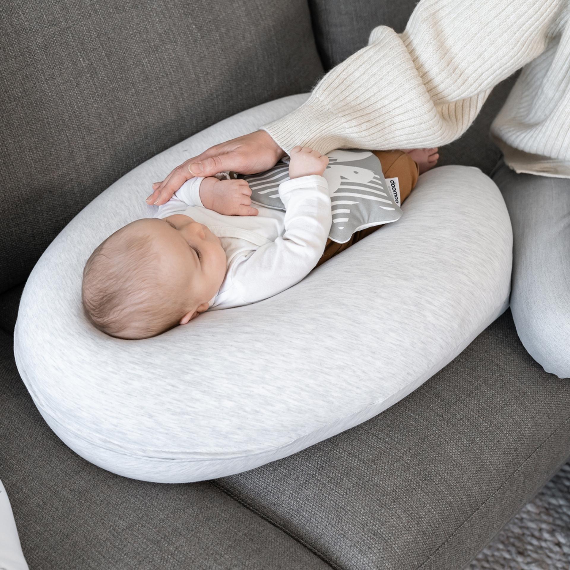 large maternity pillow. During pregnancy and for breastfeeding - Chine white