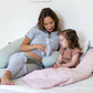 large maternity pillow. During pregnancy and for breastfeeding - Cloudy Kaki