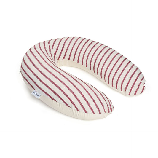 large maternity pillow. During pregnancy and for breastfeeding - doomoo Buddy Ruby stripes