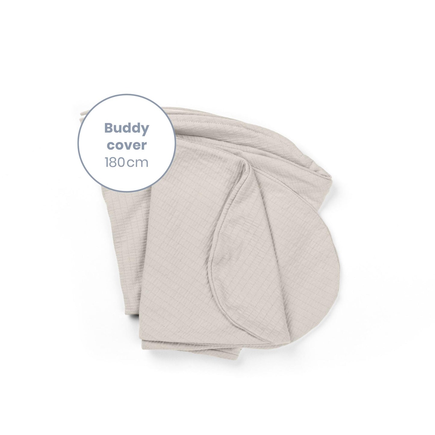 Cover for large maternity pillow tetra jersey sand