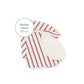 Cover for large maternity pillow ruby stripes