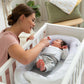 doomoo cocoon - safe and cosy baby nest - reassure the baby chine white