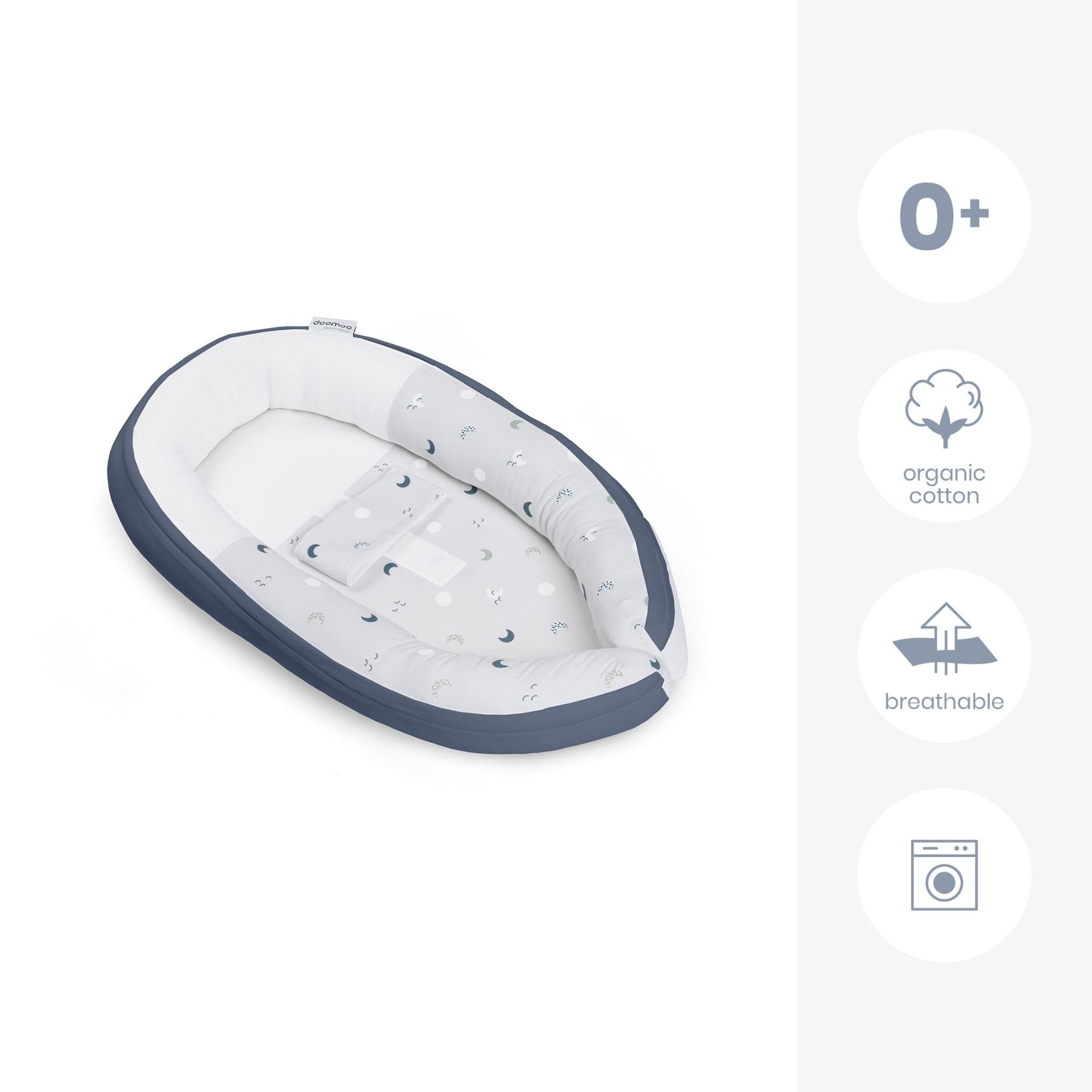 doomoo cocoon - safe and cosy baby nest - reassure the baby