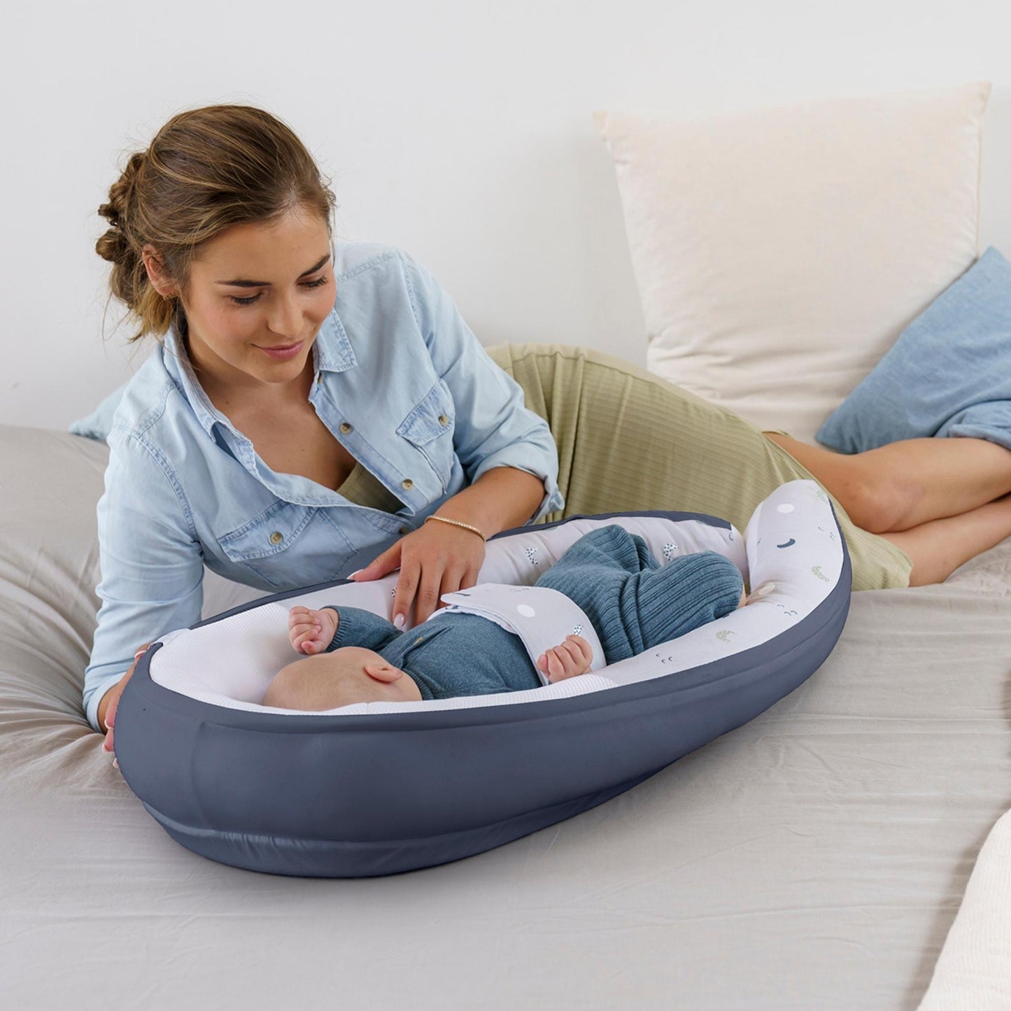 doomoo cocoon - veilig en cocoon babynest - stel de baby gerust