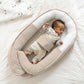 doomoo cocoon - safe and cosy baby nest - reassure the baby Tetra Jersey Sand
