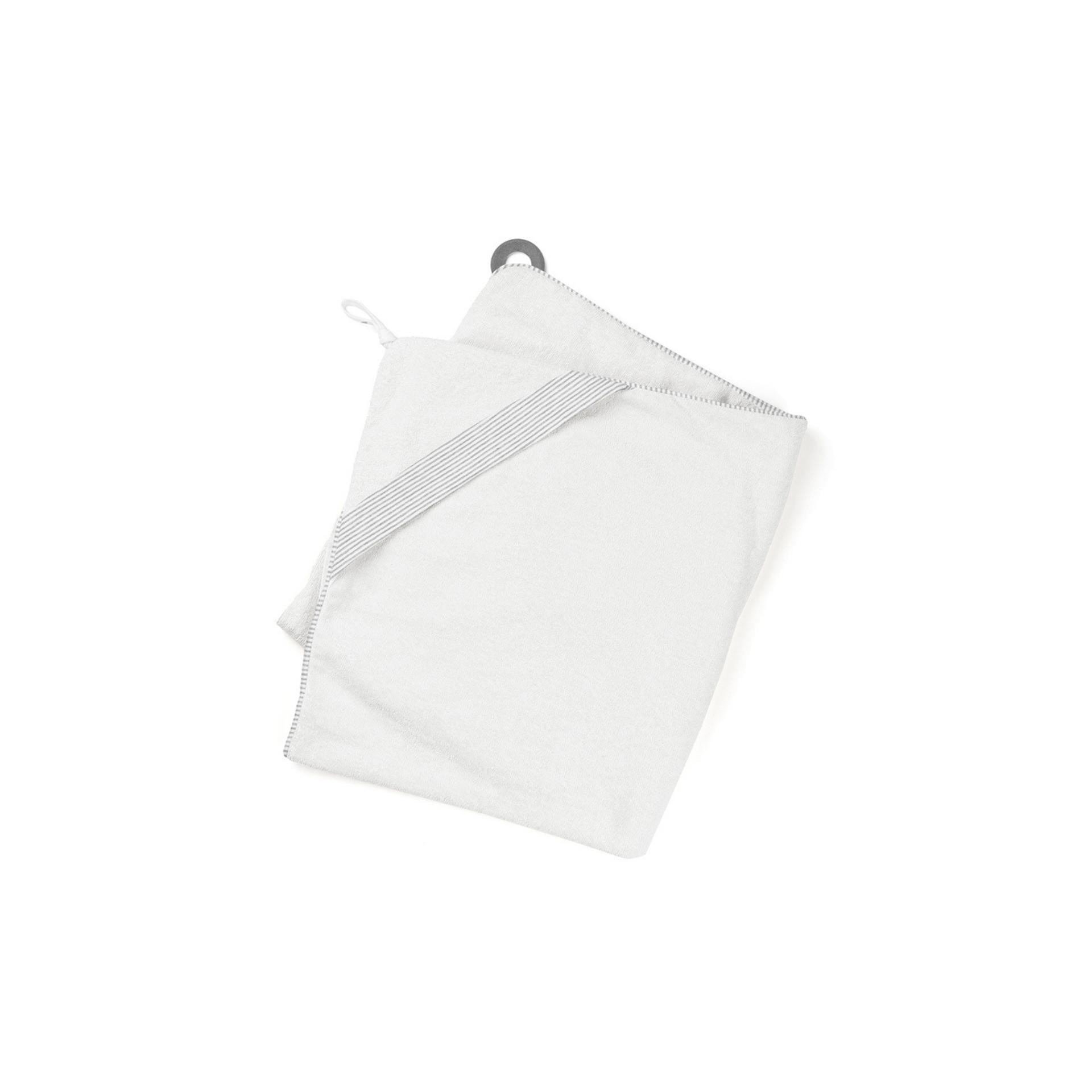 doomoo Dry'n play - Grande cape de bain blanche pour bébé avec attache dans le dos pour éviter les éclaboussures d'eau