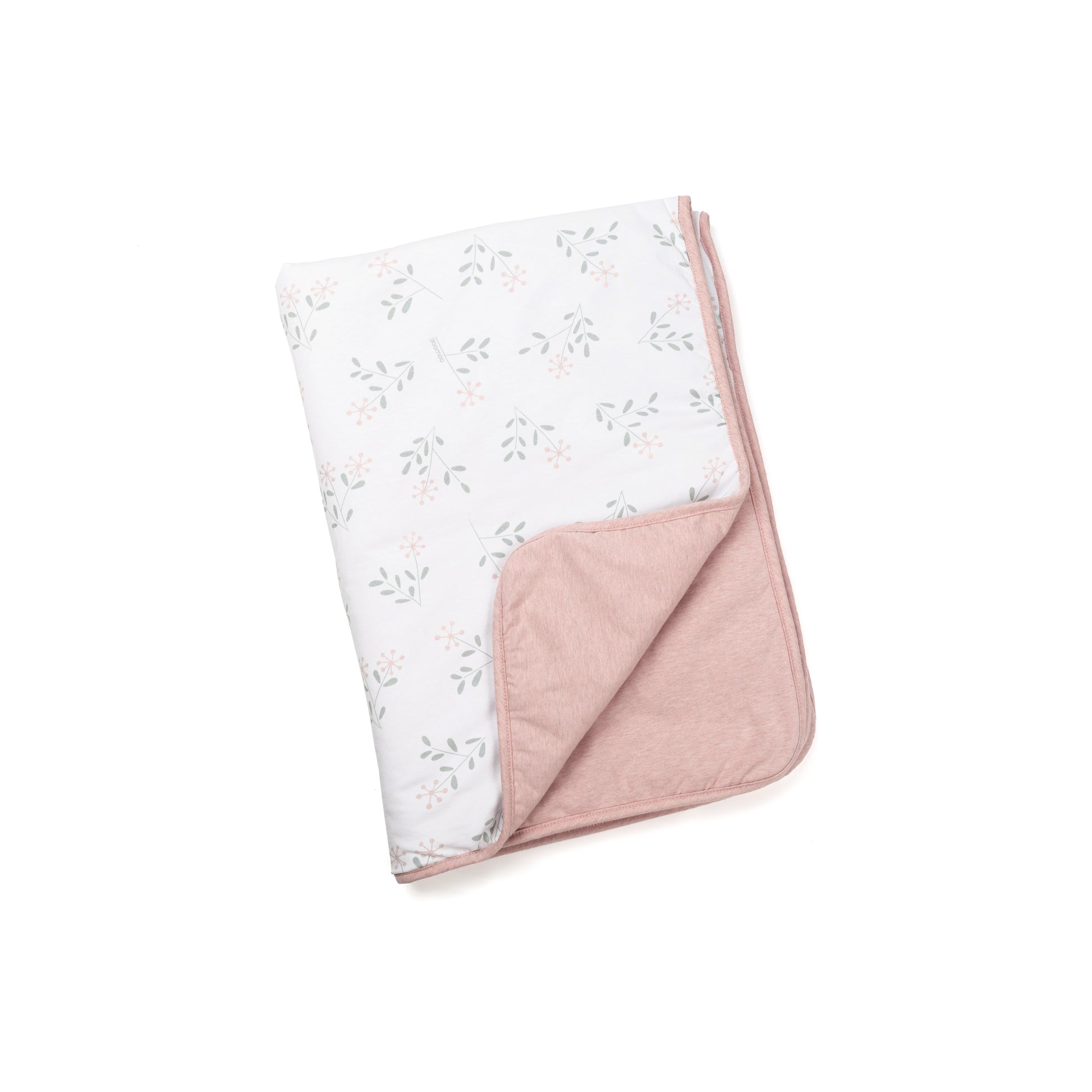 Ultra soft baby blanket in organic cotton - doomoo dream Spring Pink