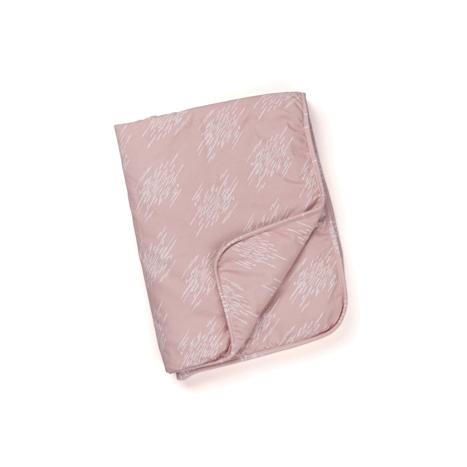 Ultra soft baby blanket in organic cotton - doomoo dream Misty Pink