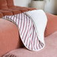 Ultra soft baby blanket in organic cotton - doomoo dream Ruby Stripes