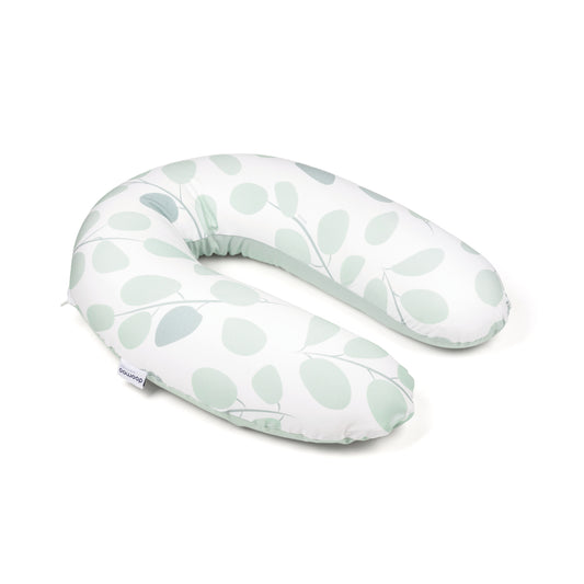 large maternity pillow. During pregnancy and for breastfeeding - doomoo Buddy Leaves Aqua green